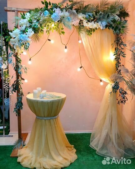 Оформление свадеб, юбилеев, детских праздников