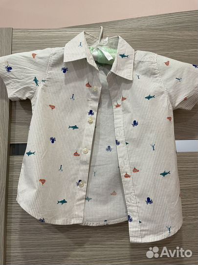 Рубашки пакетом на мальчика 86 92
