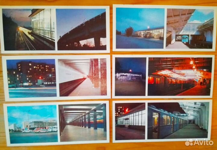Набор открыток времён СССР Мосметро