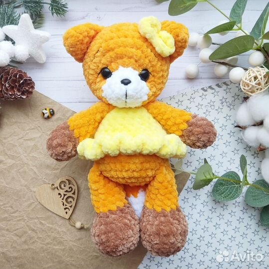 Вязаная лисичка, вязаный жираф, жирафик крючком