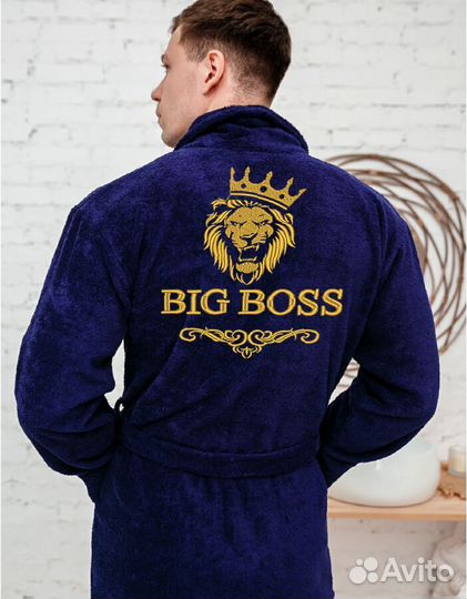 Халат банный для дома подарок мужчине юбилей