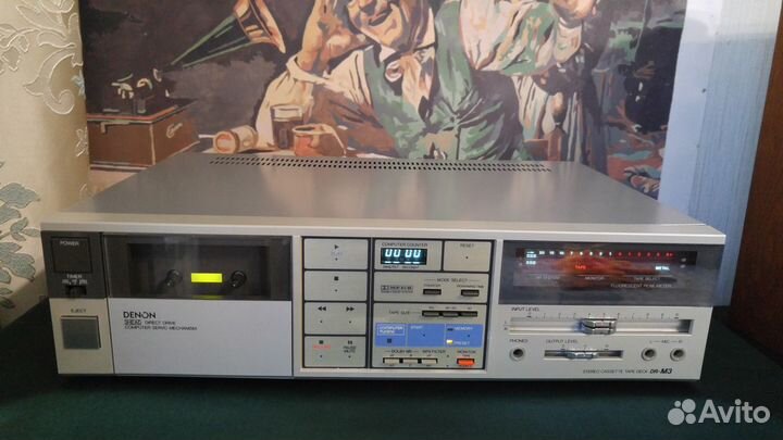 Кассетная дека Denon DR М3. 3 головы. Видео работы