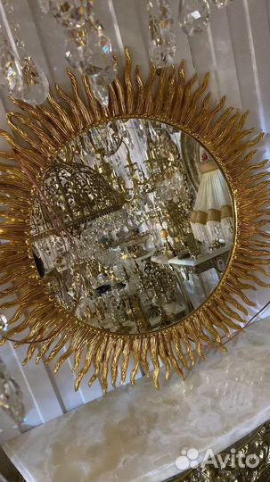 Бронзовое зеркало солнышко