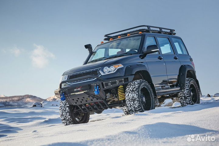 Пороги силовые BMS alfa для УАЗ Patriot 2016-2020