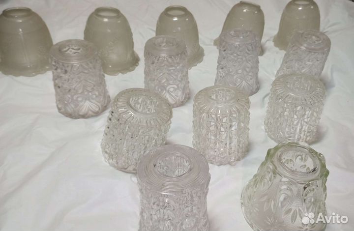 Плафоны хрустальные старые