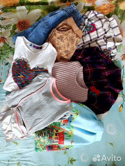 Вещи пакетом на девочку 8-10 лет