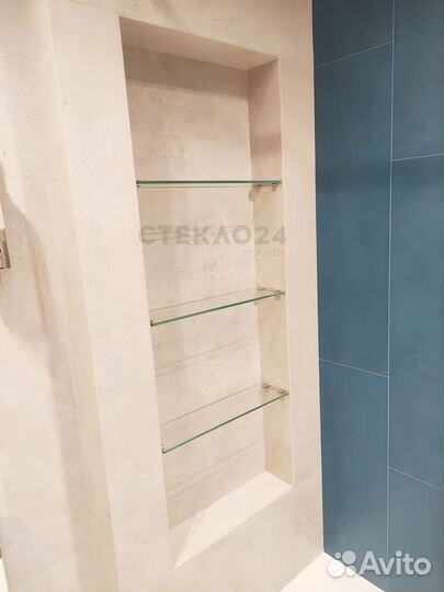 Изготовление полок из стекла на заказ