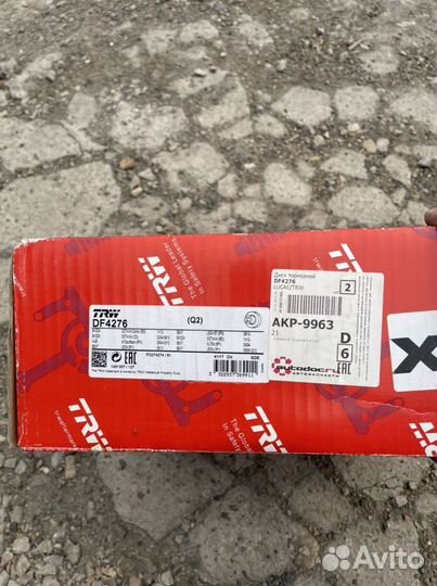 Тормозные диски skoda octavia DF4276