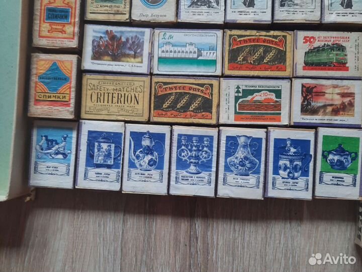 Спички СССР в деревянном коробке