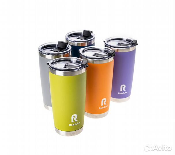 Термокружка RoadLike City Mug 570мл, зеленый