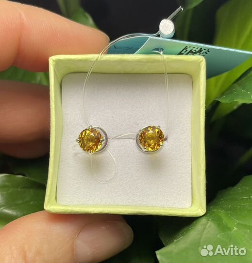 Серебряные украшения с цитрином