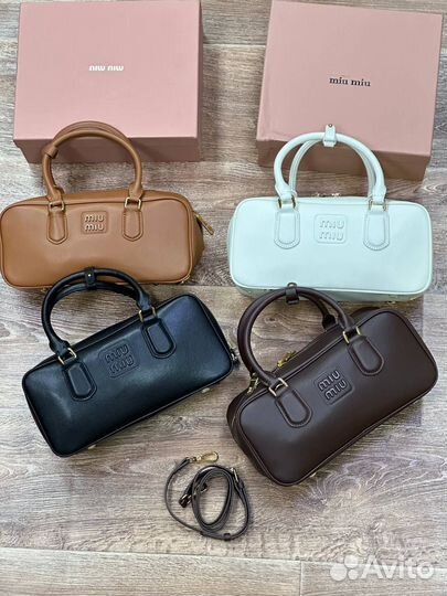 Сумка miu miu натуральная кожа