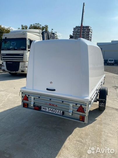 Прицеп мзса 817703.012 с пластиковой крышкой