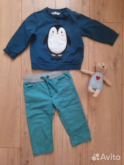 Свитшот, джинсы, 86 размер