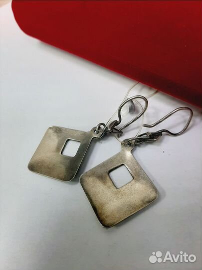 Серебряные серьги проба 875 Арт.004552150123