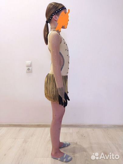 Платье для фигурного катания 134-140см