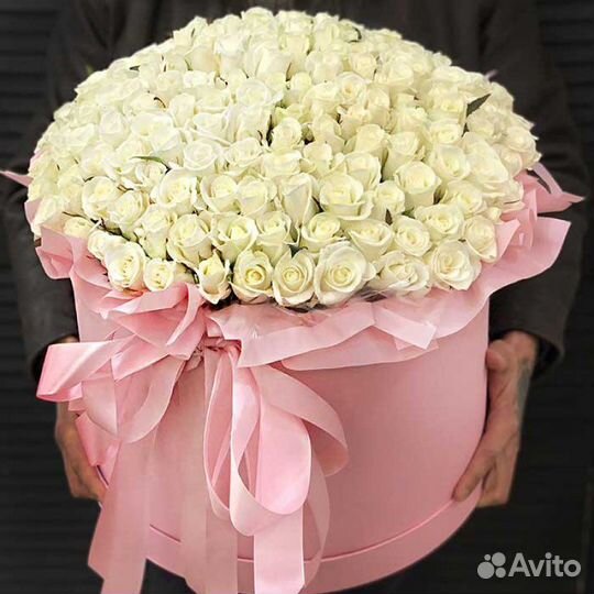 Розы в коробке 101 роза с доставкой