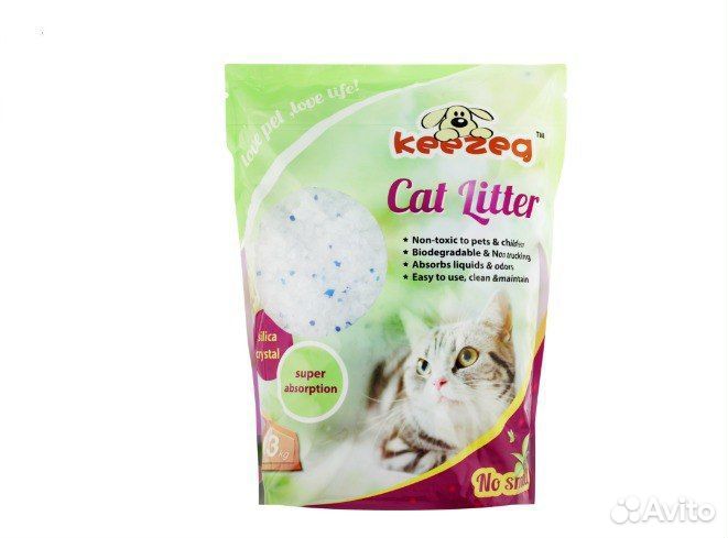 Наполнитель для кошачьего туалета силикагель