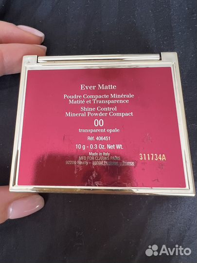 Пудра clarins ever matte отправлена