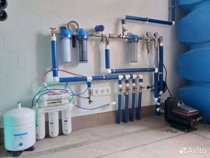 Отопление с тёплым полом и водоснабжение