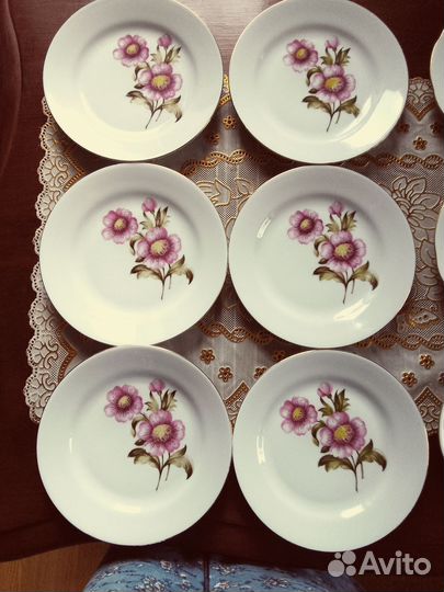 Тарелки фарфор ГДР Кахла, и СССР