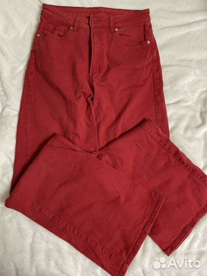 Красные джинсы винтаж hm 38-40