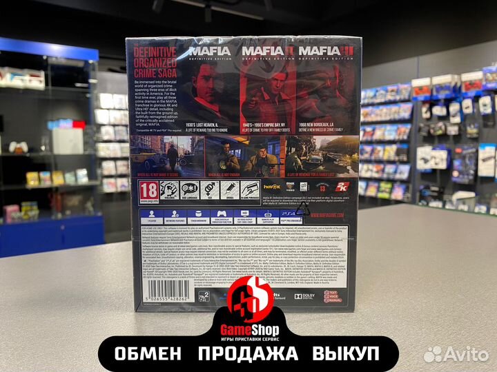 Mafia:Trilogy PlayStation4 новая