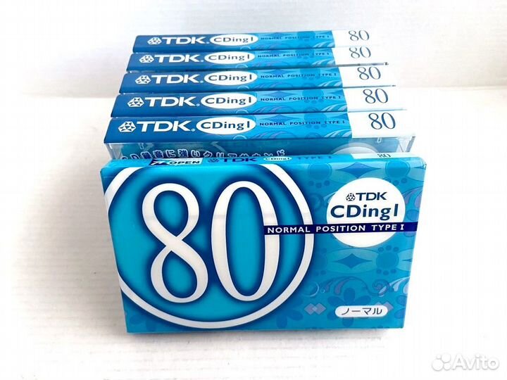 Аудиокассеты кассеты TDK CDing I 80 - 2000 г