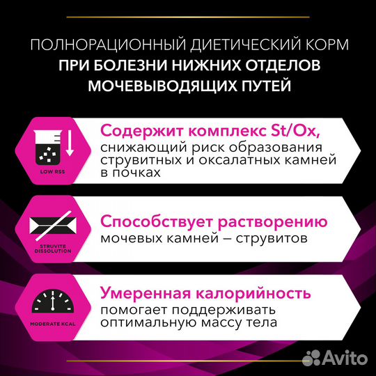 Корм для кошек Pro Plan Veterinary Urinary 1,5кг