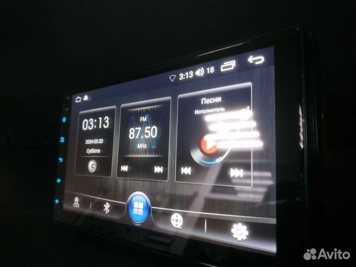 Магнитола универсальная Android 1/32 qled