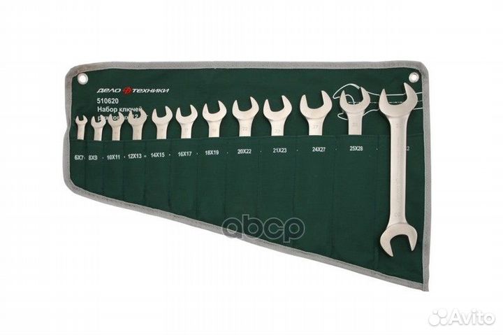 Набор ключей рожковых 12пр 6-32мм сумка дт 5106