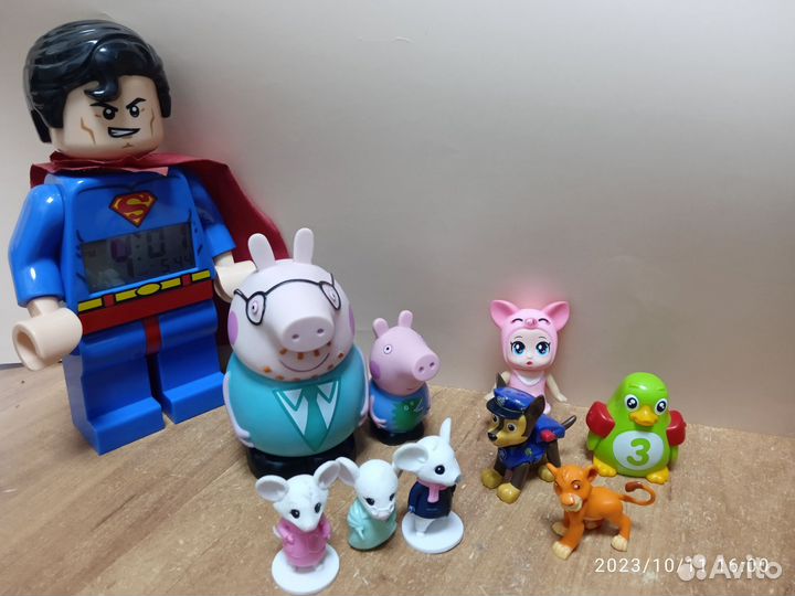 Часы детские лего супермен, свинки пеппа