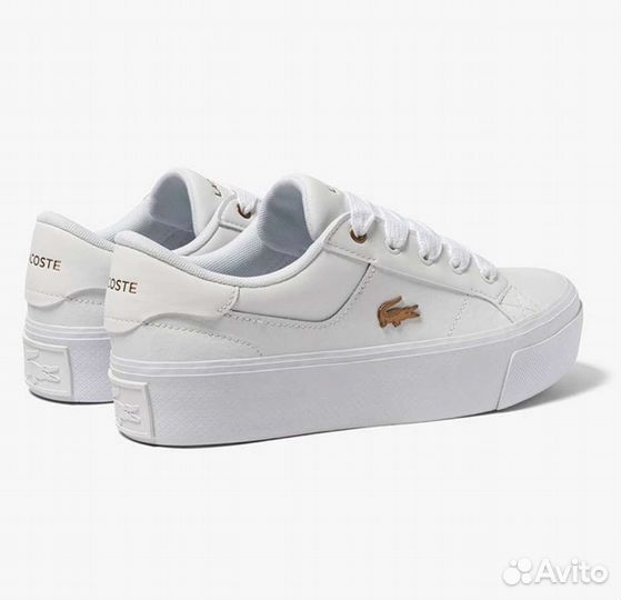 Кеды Lacoste Ziane Platform белые женские новые
