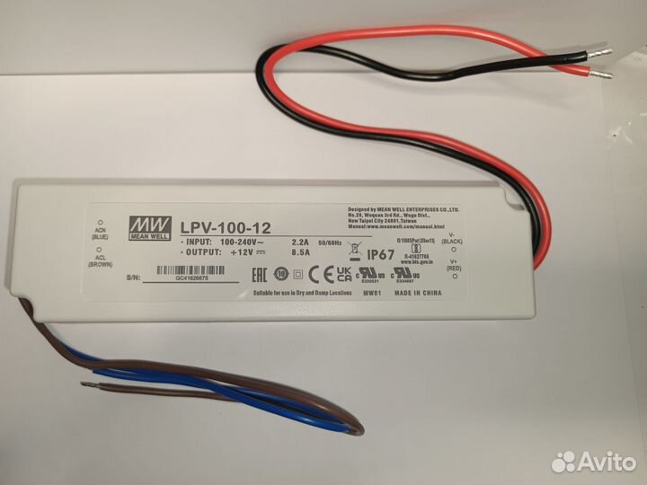 Блок питания LPV-100-12 mean well