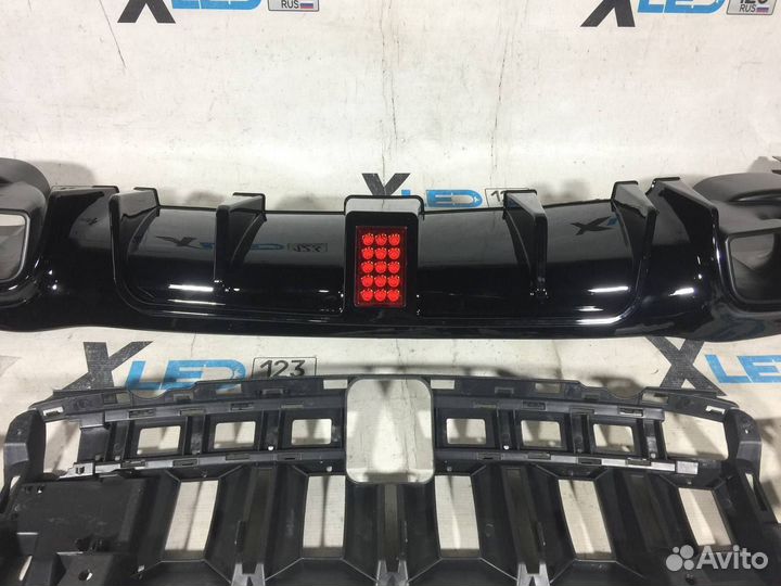 Диффузор с насадками Mercedes W213 AMG Brabus