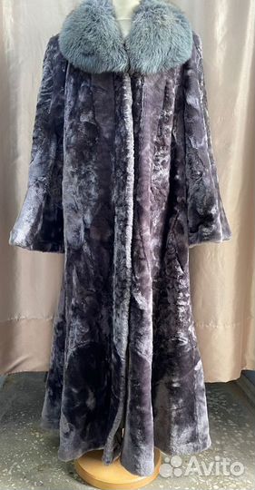 Шуба женская натуральная цигейка