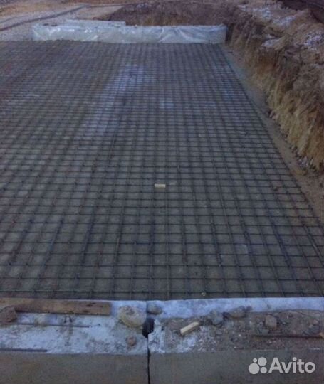 Заливка бетонных плит