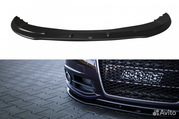 Накладка на бампер Audi A6 C6 S-Line (08-11) MD