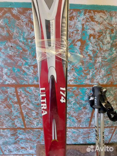 Лыжи горные и палки