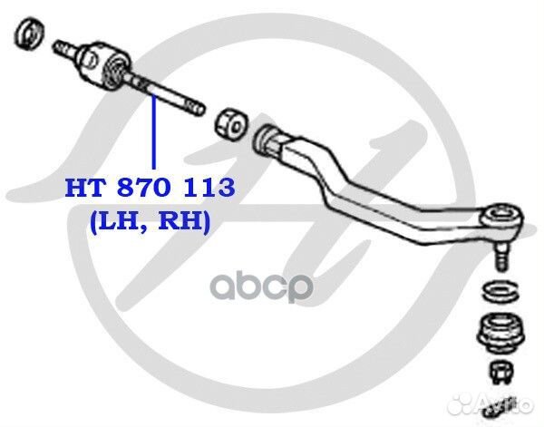Тяга рулевая honda CR-V 97- HT870113 Hanse