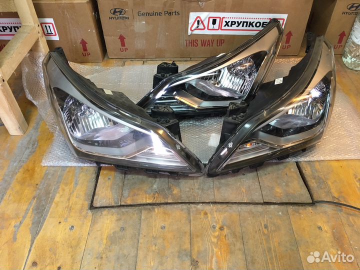 Фары Hyundai Solaris рестайл галоген