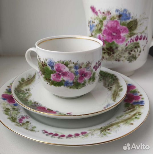 Чайно-кофейный сервиз фарфор Германия