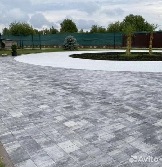 Укладка брусчатки, тротуарной плитки