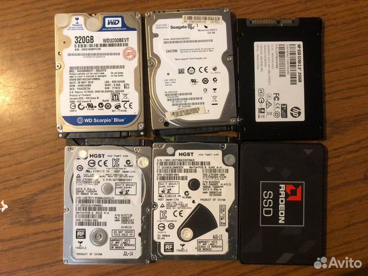 Жесткие диски и SSD цена за все