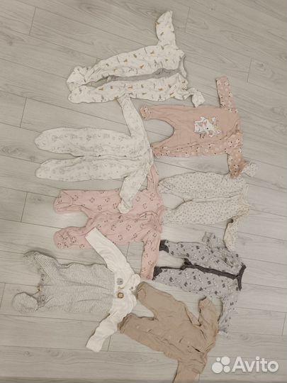 Вещи на малыша пакетом 62 размер