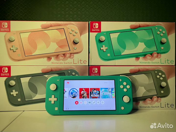 Новые Nintendo Switch Lite прошитые (чип)