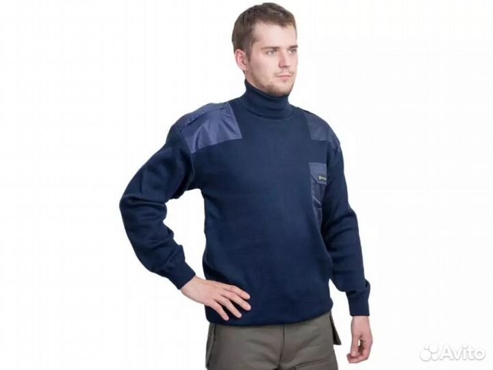 Пуловер Хольстер синий р.56/170-176