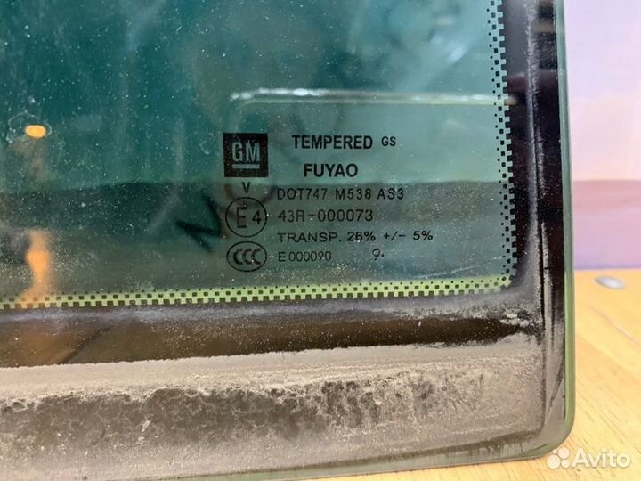 Стекло заднее правое Opel Insignia хетчбэк 5-ти