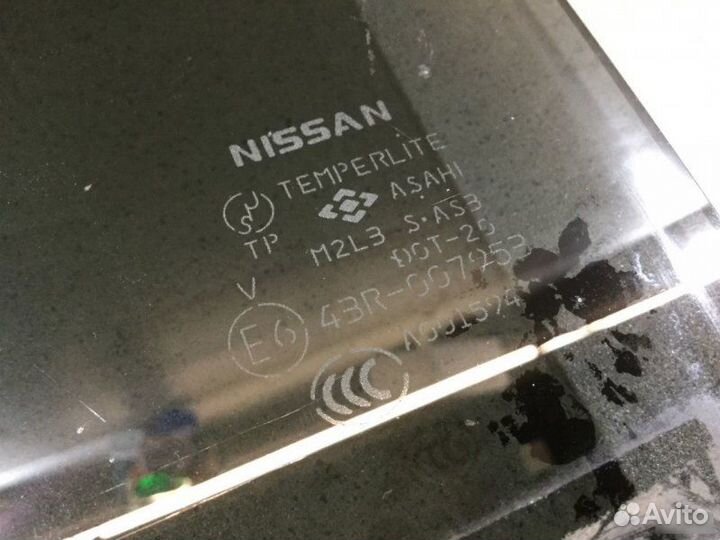 Стекло двери задней левой Nissan X-Trail T30
