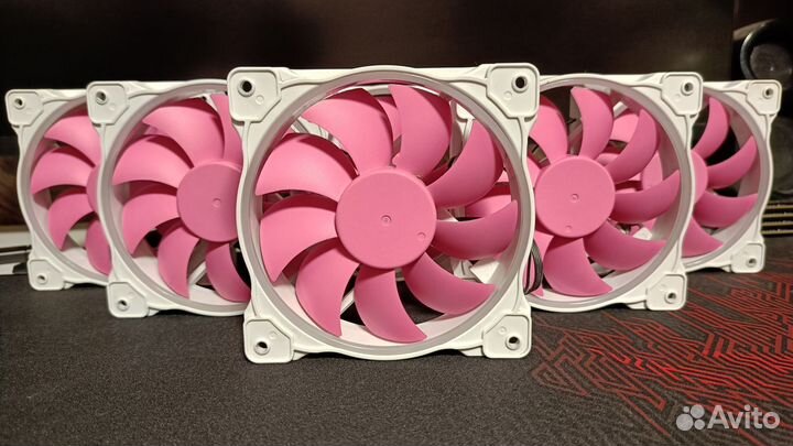 ID cooling ZF-12025-Pink 6 штук